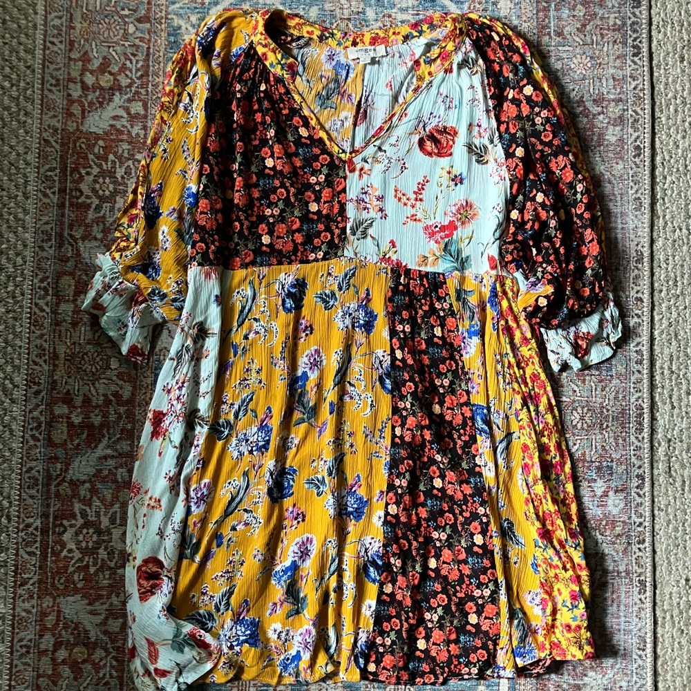 Umgee Patchwork Dress